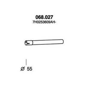 Køb Udstødningsrør af PEDOL 068.027 til den lave pris 157,94 DKK