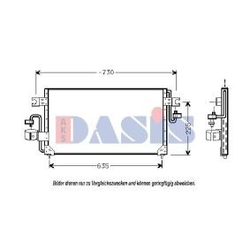 Acquista Radiatore aria condizionata da AKS DASIS online per Sunny III Hatchback (N14) a prezzi moderati