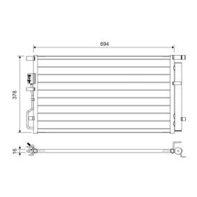 Klimakondensator 822614 von VALEO günstig für 119,79 € online kaufen