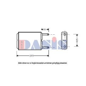 Compre Permutador de calor, aquecimento do habitáculo da AKS DASIS 119020N a um preço baixo por 44,06 €
