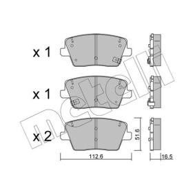 Bremsbeläge 22-1242-0 von METELLI günstig für 32,95 € online kaufen