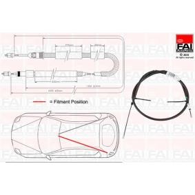 Handbremsseil für CITROËN von FAI AutoParts