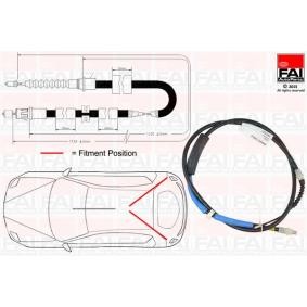Handbremsseil des Herstellers FAI AutoParts - Originalware Artikelnummer: FBC0037