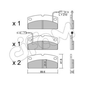 Compre Pastilhas de travão da CIFAM 822-1231-0 a um preço baixo por 27,06 €