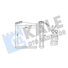 Wärmetauscher, Innenraumheizung 346735 von KALE OTO RADYATOR günstig für 49,46 € online kaufen