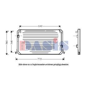 Acquista Radiatore aria condizionata da AKS DASIS online per Camry Sedan (_V1_) a prezzi moderati