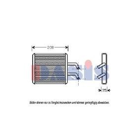 Acquista Scambiatore calore per riscaldamento abitacolo da AKS DASIS 516011N a buon mercato per soli 35,77 €