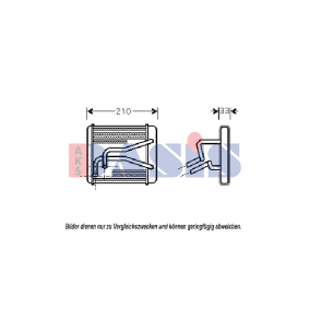Acquista Scambiatore calore per riscaldamento abitacolo da AKS DASIS 519012N a buon mercato per soli 83,12 €