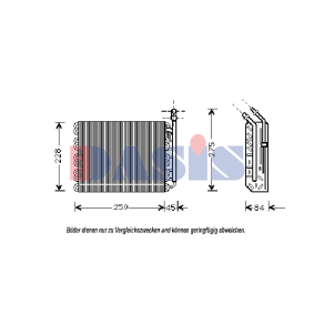 Verdampfer, Klimaanlage von AKS DASIS 820233N