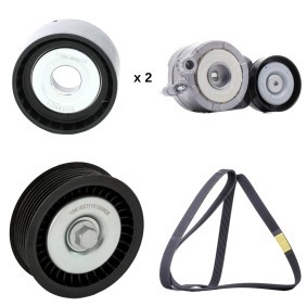 Compre Jogo de correia trapezoidal estriada de RIDEX online para Classe M (W166) a preços moderados