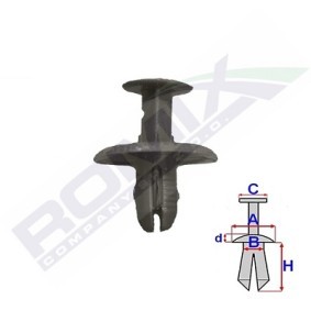Clip, Zier- / Schutzleiste 80102 von ROMIX günstig für 0,33 € online kaufen