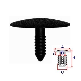 Clip, Zier- / Schutzleiste A175053C von ROMIX günstig für 0,73 € online kaufen