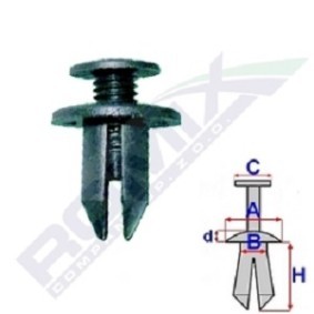 Clip, Zier- / Schutzleiste B14697 von ROMIX günstig für 0,20 € online kaufen
