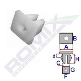 Clip, Zier- / Schutzleiste B17058 von ROMIX günstig für 1,08 € online kaufen