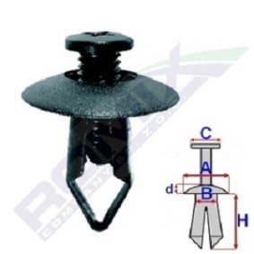 ROMIX Clip C10026 für MITSUBISHI OUTLANDER I (CU_W)