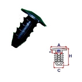 Clip, Zier- / Schutzleiste C10144 von ROMIX günstig für 0,72 € online kaufen