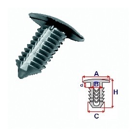 Clip, Zier- / Schutzleiste C10153 von ROMIX günstig für 0,61 € online kaufen