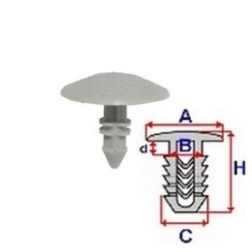Clip, Zier- / Schutzleiste C60375 von ROMIX günstig für 0,75 € online kaufen