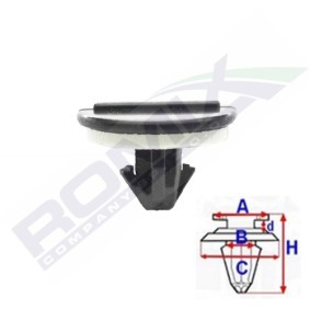 ROMIX Clip C70319 für TOYOTA PRIUS (ZVW3_)