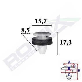 Compre Friso da porta de ROMIX online para Transit Mk7 Minibus (V363, FAD, FBD) a preços moderados