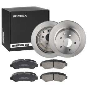 Compre Kit de travões de RIDEX online para Qashqai / Qashqai+2 I Van (J10, JJ10E) a preços moderados
