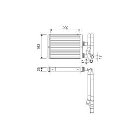 Wärmetauscher, Innenraumheizung 811577 HONDA von VALEO