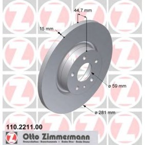 Bremsscheibe 110.2211.00 von ZIMMERMANN günstig für 182,28 € online kaufen