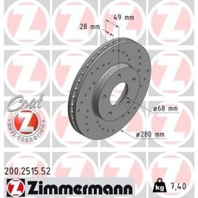 Bremsscheibe für NISSAN von ZIMMERMANN