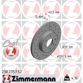 Bremsscheibe für ALFA ROMEO von ZIMMERMANN