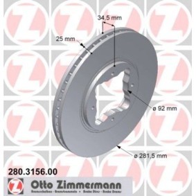 Bremsscheibe für HONDA von ZIMMERMANN
