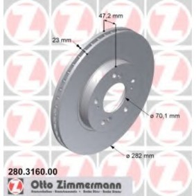 Bremsscheibe für HONDA von ZIMMERMANN