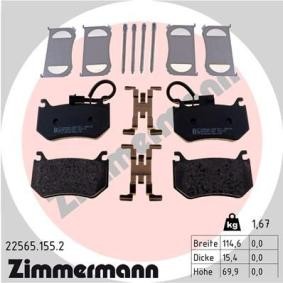 Bremsbeläge 22565.155.2 von ZIMMERMANN günstig für 104,66 € online kaufen