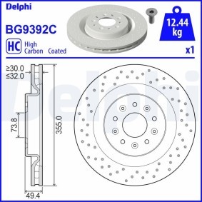 Bremsscheibe von DELPHI