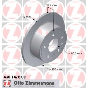 Bremsscheibe 430.1476.00 von ZIMMERMANN günstig für 137,84 € online kaufen