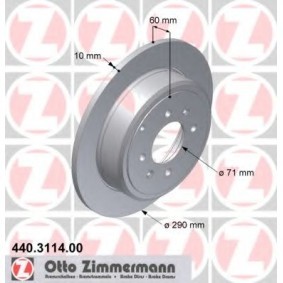 Bremsscheibe 440.3114.00 von ZIMMERMANN günstig für 117,22 € online kaufen