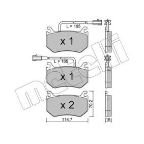 Bremsbeläge 22-1102-0 von METELLI günstig für 41,45 € online kaufen