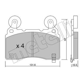 Compre Pastilhas de travão da METELLI 22-1179-1 a um preço baixo por 47,20 €