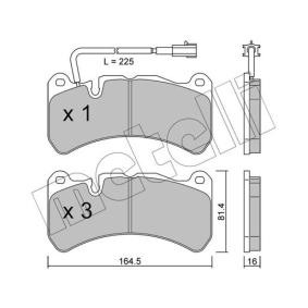 Achetez des Plaquettes de frein METELLI 22-1201-0 à prix pour 54,86 €