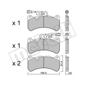 Achetez des Plaquettes de frein METELLI 22-1201-2 à prix pour 50,94 €