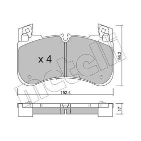 Bremsbeläge 22-1251-0 von METELLI günstig für 51,47 € online kaufen