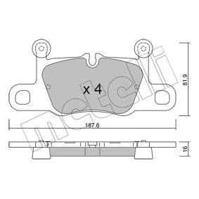 Bremsbeläge 22-1258-0 von METELLI günstig für 39,21 € online kaufen