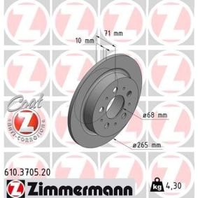 Bremsscheibe 610.3705.20 von ZIMMERMANN günstig für 35,94 € online kaufen