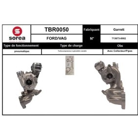 Køb Turbolader af SNRA TBR0050 til den lave pris 3951,44 DKK