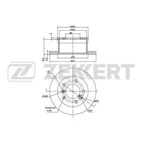 Bremsscheibe für MERCEDES-BENZ von ZEKKERT