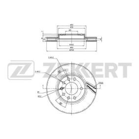 Bremsscheibe für OPEL von ZEKKERT