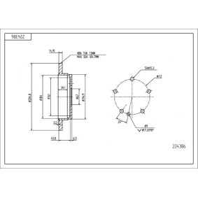Bremsscheiben des Herstellers HART - Originalware Artikelnummer: 224 386