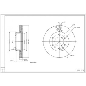 Bremsscheiben des Herstellers HART - Originalware Artikelnummer: 229 059