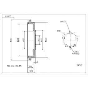Acquista Tamburo freno da HART 231 747 a buon mercato per soli 36,23 €