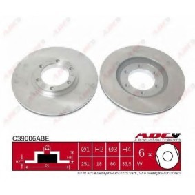 Achetez des Disque de frein de chez ABE en ligne pour MIDI Camionnette à prix modérés