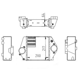 Kjøp Intercooler av HART 612 084 til den lave prisen 1435,15 NOK